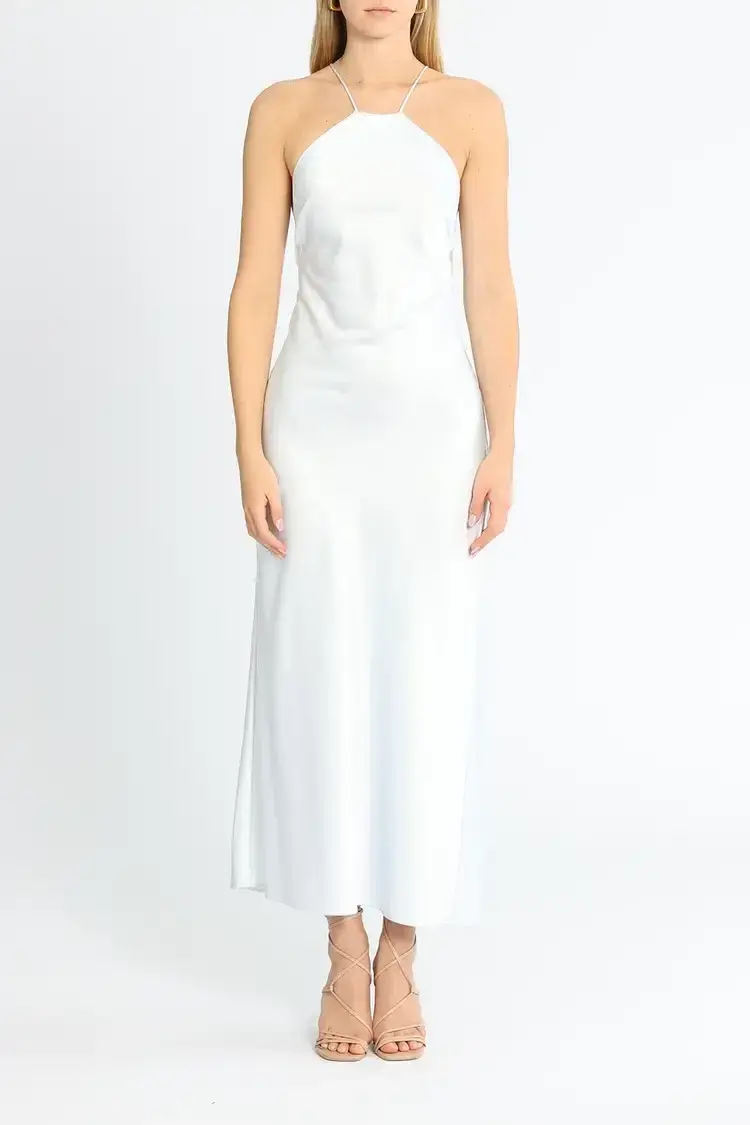 Significant Other Vienna Midi Dress White Size 10 - Image 1
