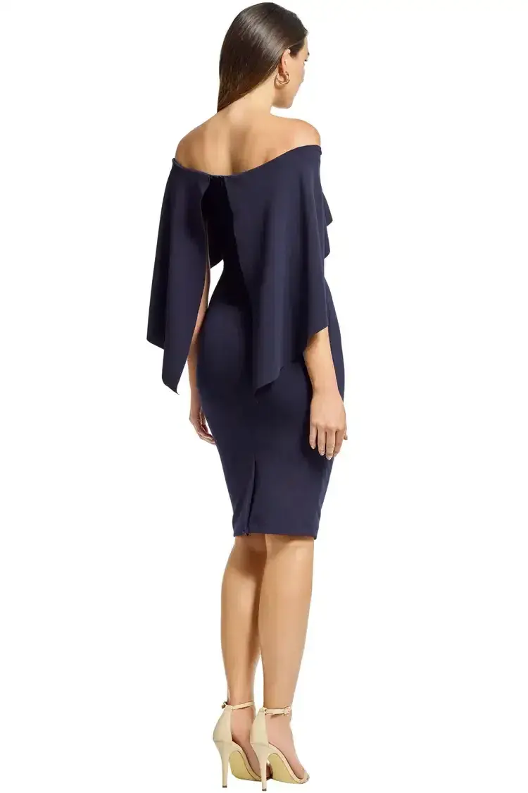 Pasduchas Composure Midi Dress Anchor Blue Navy Size 10 - Image 3