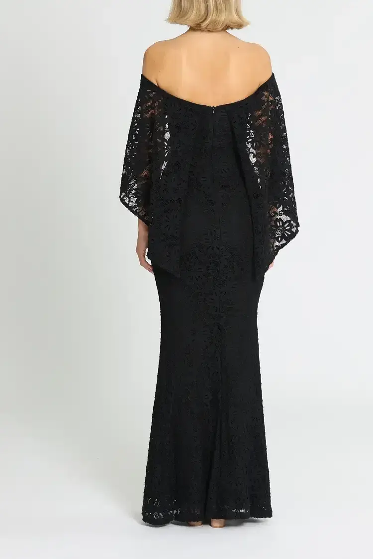 Pasduchas Flourish Gown Black Size 8 - Image 4