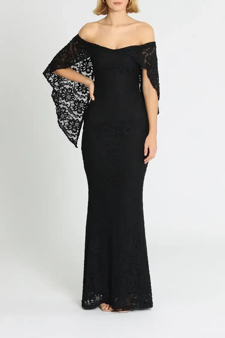 Pasduchas Flourish Gown Black Size 8 - Image 1