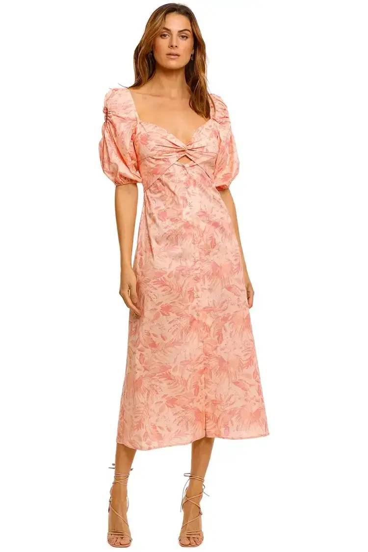 Pasduchas Aviary Midi Pink Print Size 8 - Image 2