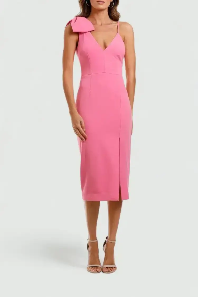 Rebecca Vallance Love Bow Dress Pink Size 8 - Image 1