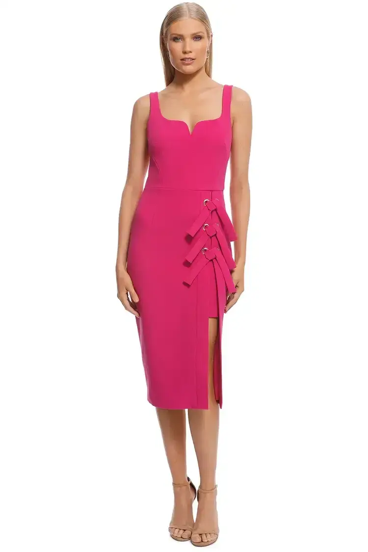 Rebecca Vallance Delilah Dress Fuschia Size 8 - Image 1