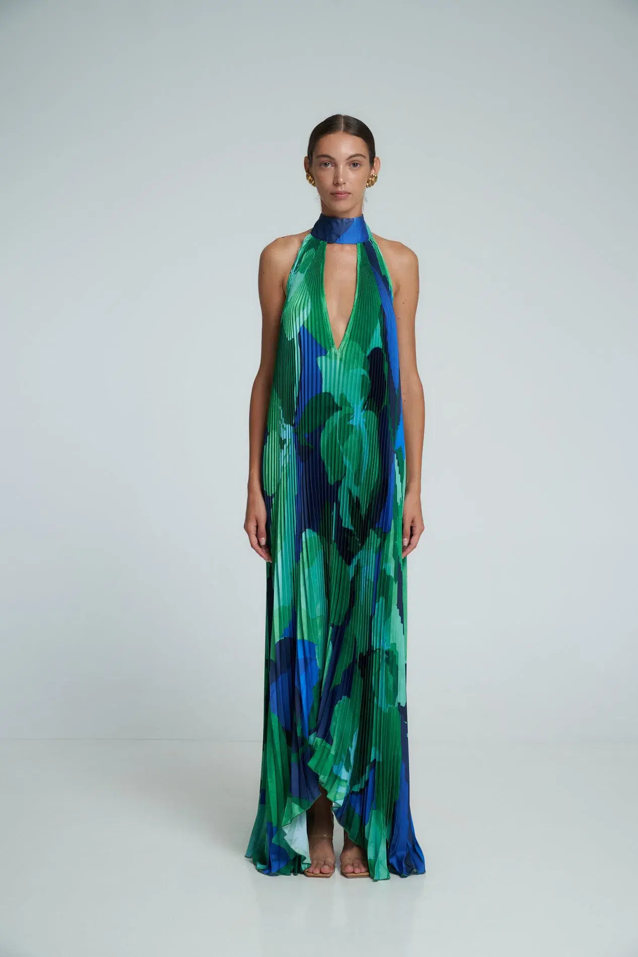 L’idee Opera Gown Capri Green Size AU 12 - Image 1