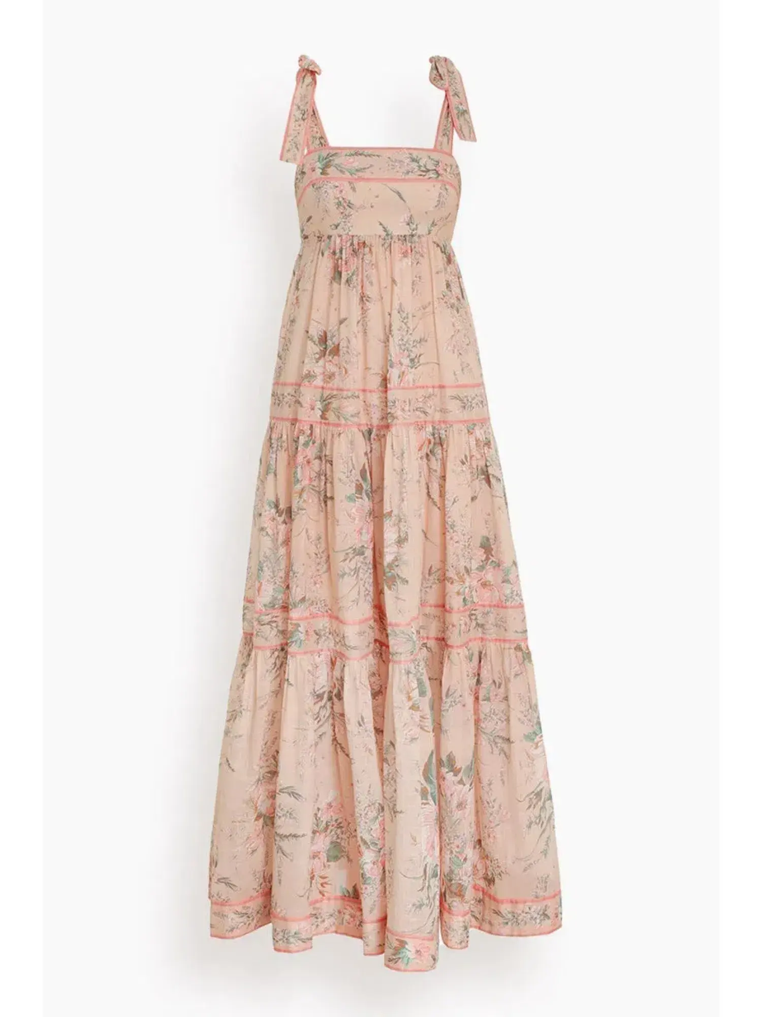  Zimmermann Moonshine Tie Shoulder Maxi Dress Floral Size 3 / AU 14 - Image 3