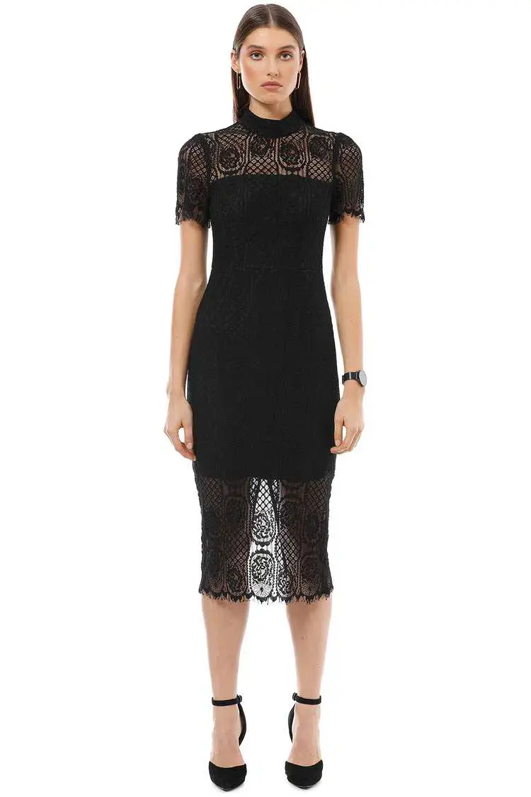 Mossman Making The Connection Dress Black Size 10 - Image 1