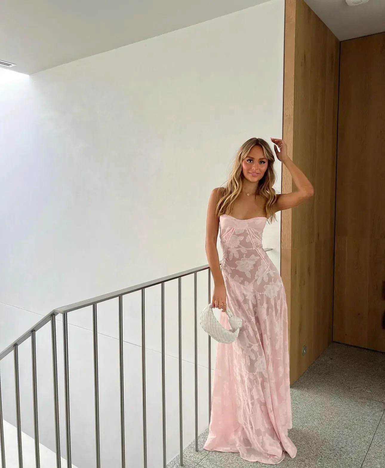 House Of CB Seren Dress Soft Pink Size  Xs/6 - Image 2