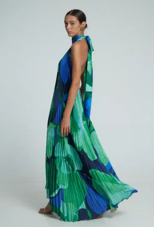L'Idee Opera Gown Capri Green Size 6  - Image 2