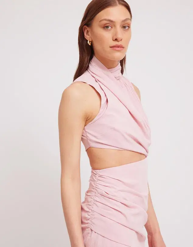 Tojha Giana Dress Rose Size 10  for rent on The Volte - main image