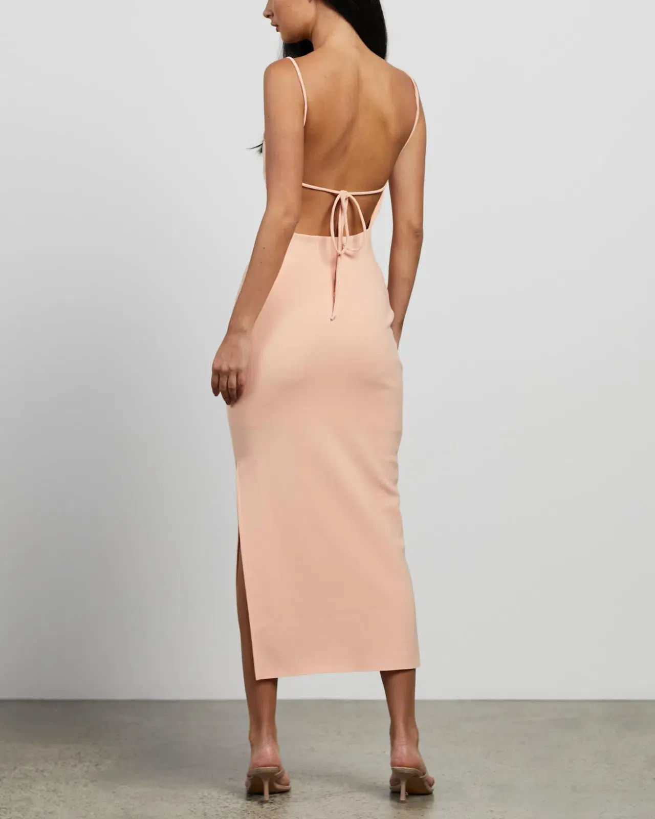 Bec & Bridge Maddison Midi Dress Peach Size 8 - Image 3