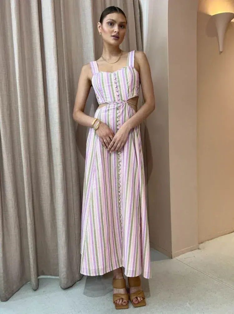 Magali Pascal Ravel Dress Stripe Print Size S / AU 8 - Image 2