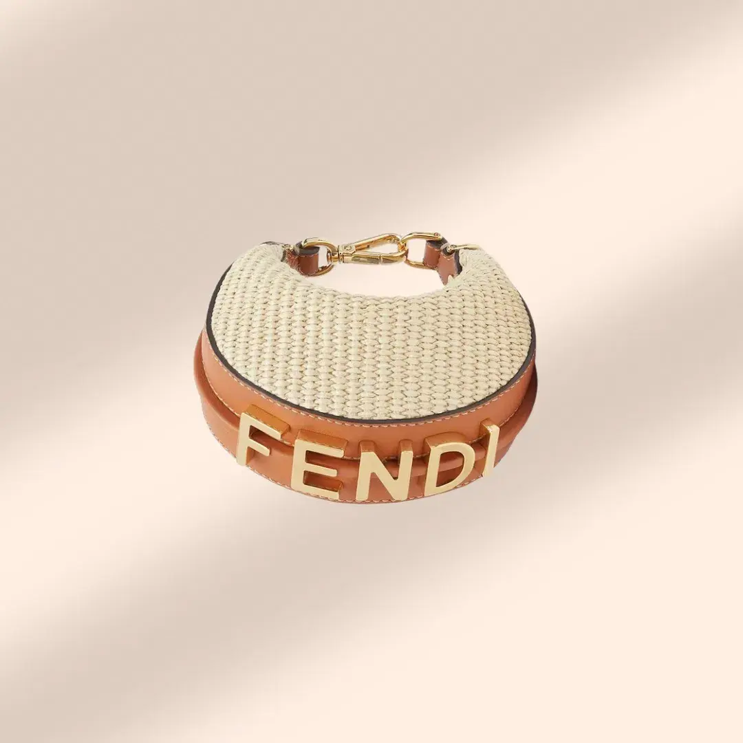 Fendi Nano Fendigraphy Natural Raffia - Image 1