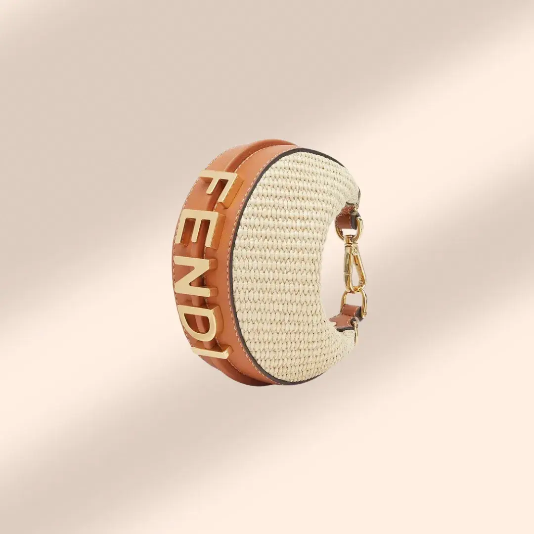Fendi Nano Fendigraphy Natural Raffia - Image 2