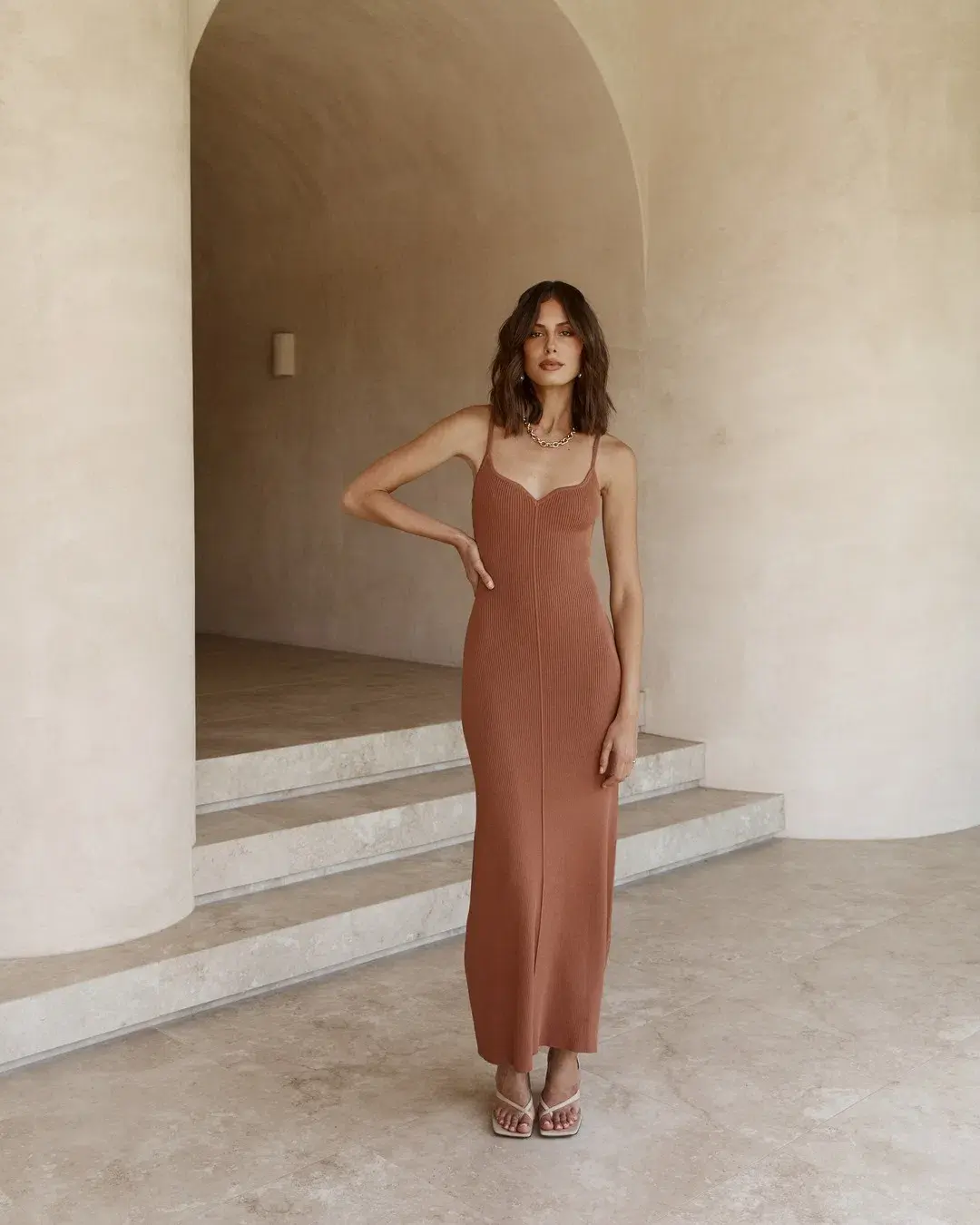 DISSH Koko Knit Dress in Brown Size S / AU 8 - Image 1