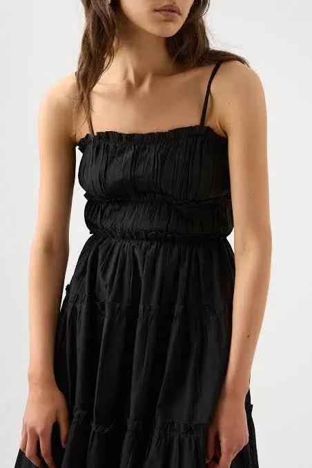 Aje Luna Tiered Maxi Dress Black Size 6 - Image 2