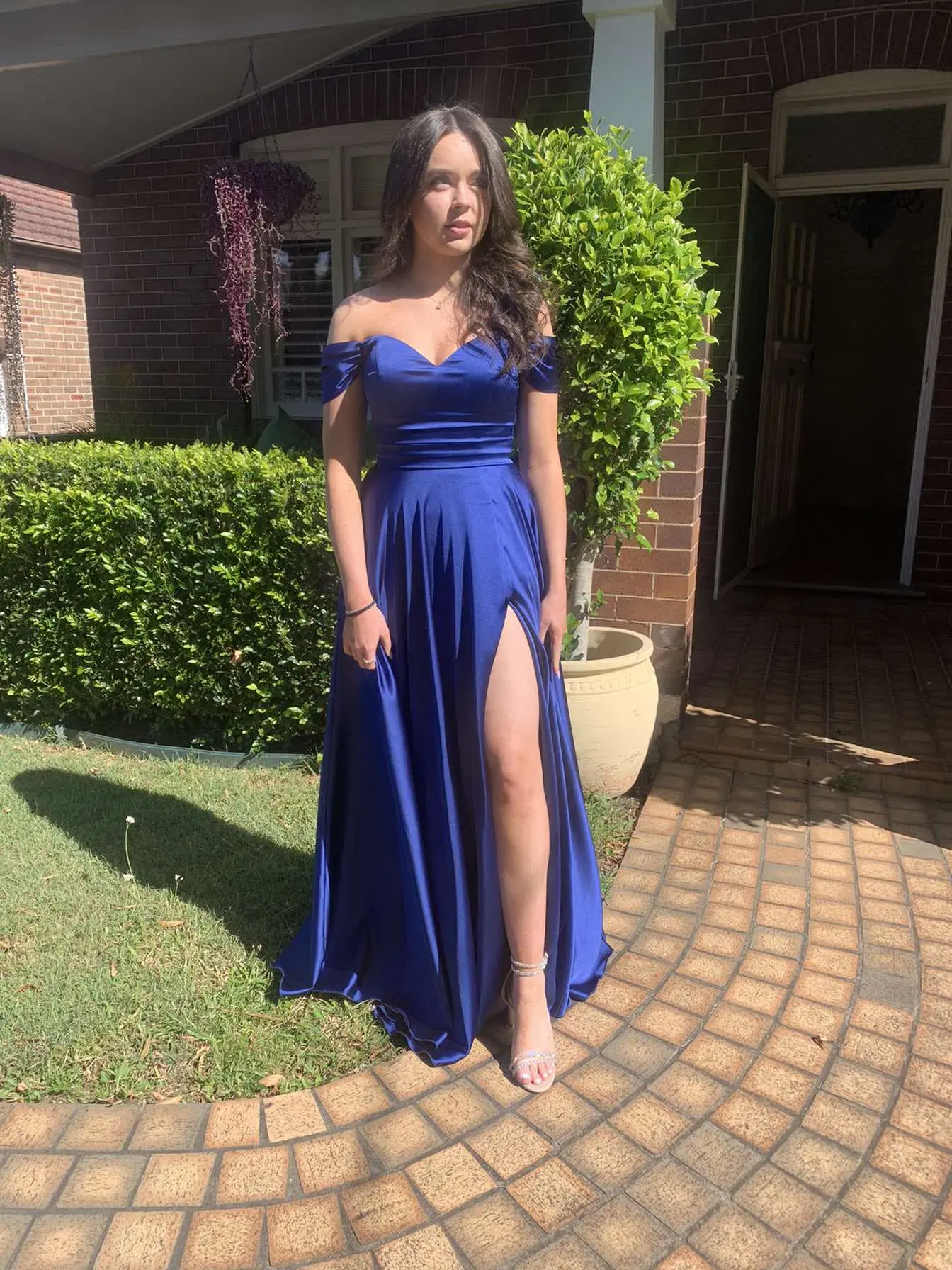 Jadore Bella Gown Blue Size 8 - Image 3