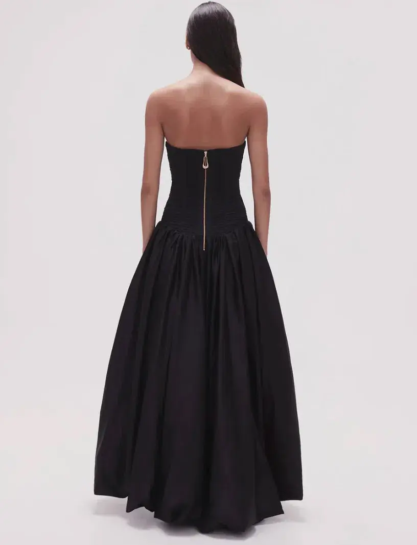 Aje Violette Bubble Hem Dress Black Size 16 - Image 3