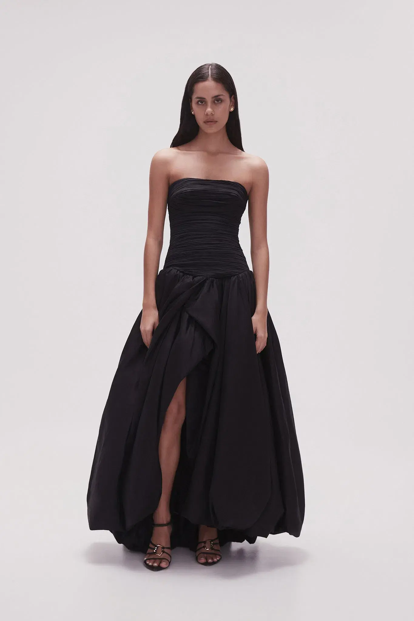 Aje Violette Bubble Hem Dress Black Size 16 - Image 2