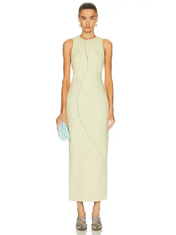 Sir The Label Esther Midi Dress in Pistachio Size 0 / 6 AU  - Image 1