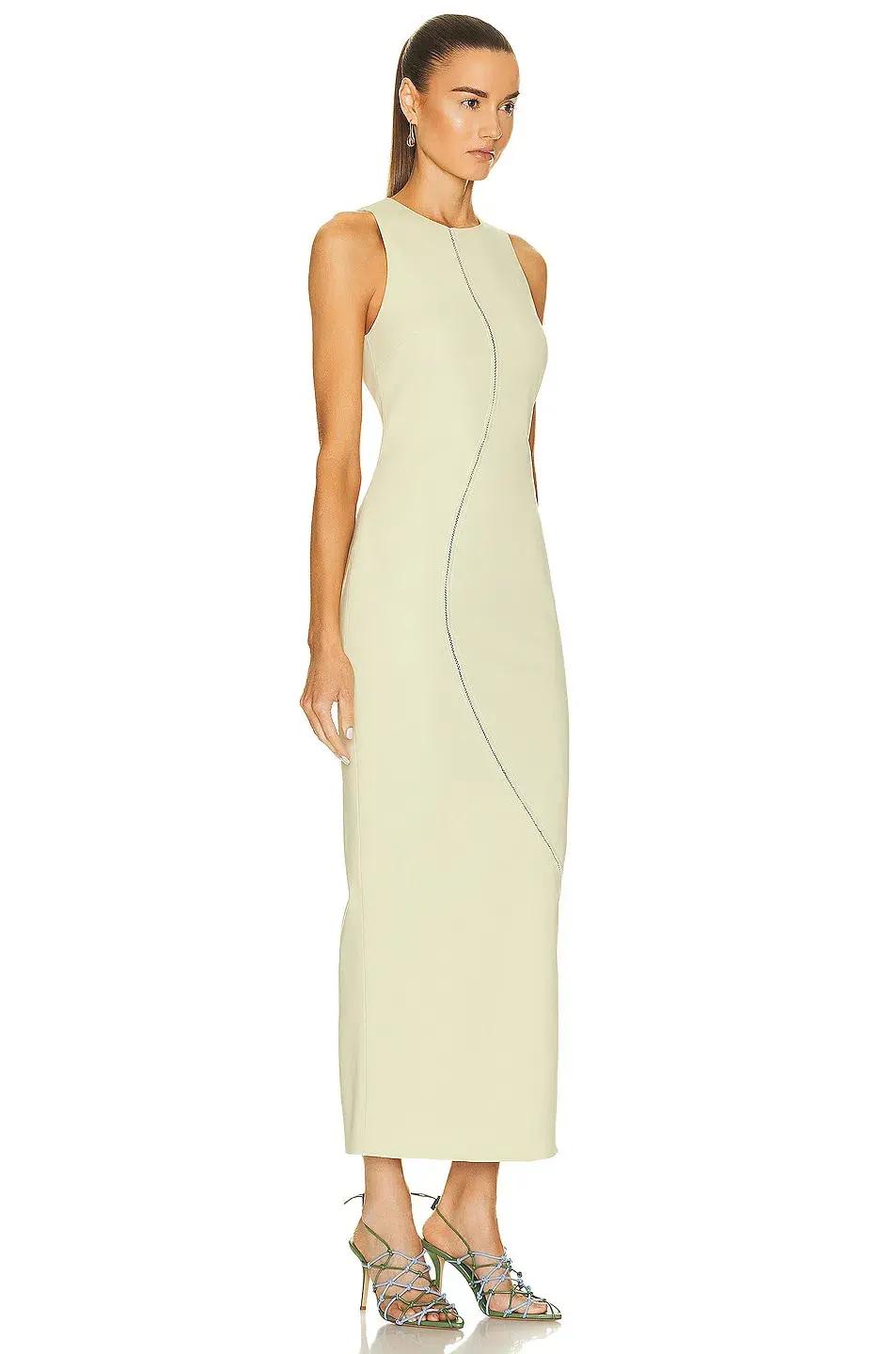 Sir The Label Esther Midi Dress in Pistachio Size 0 / 6 AU  - Image 2