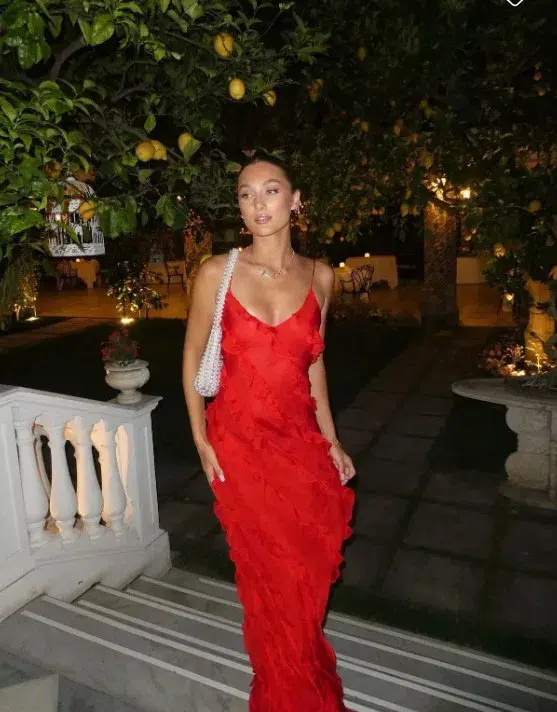 Rat & Boa Cecelia Maxi Dress Red Size M / AU 8 - 10 for rent on The Volte - main image