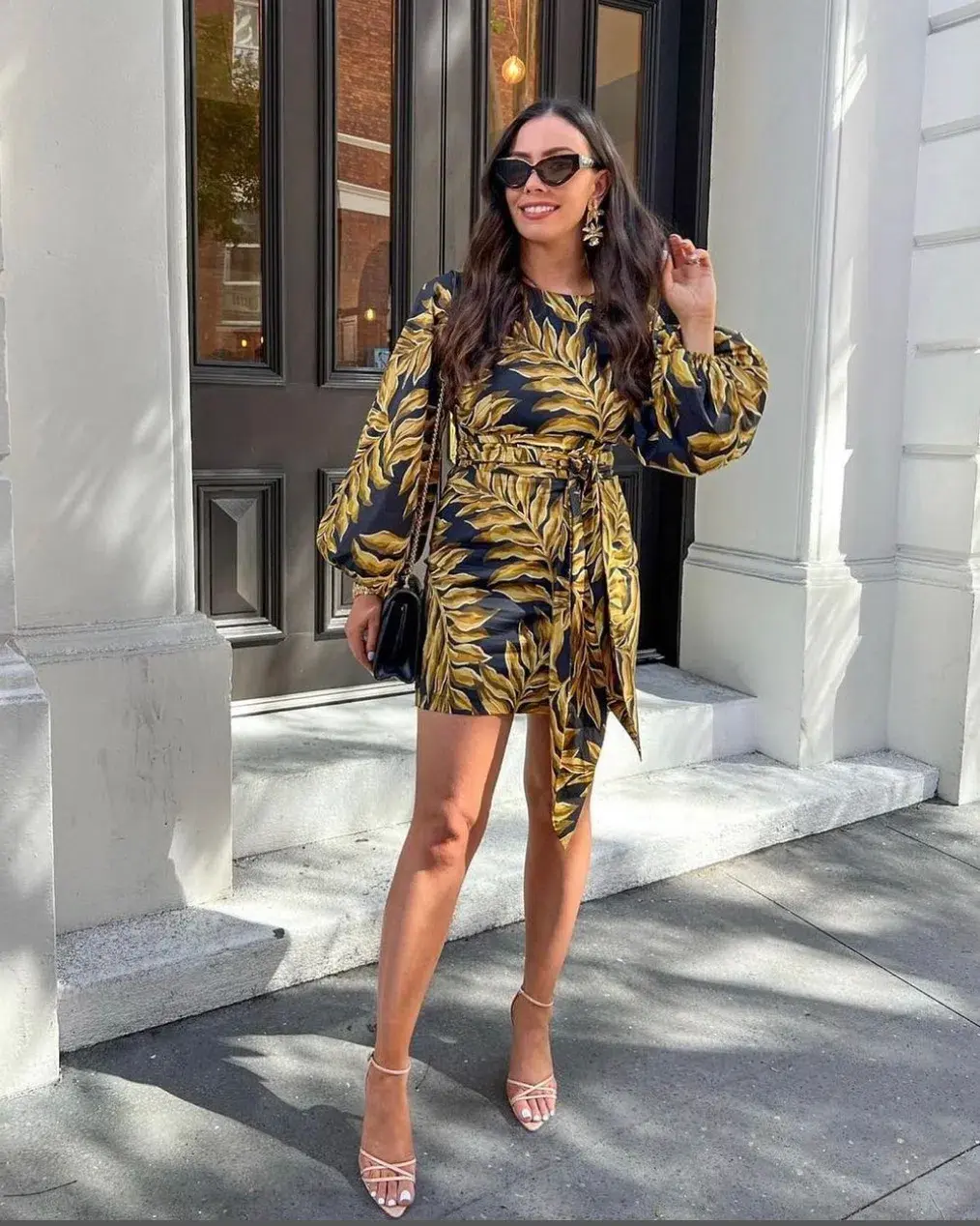 Pasduchas Elody Shell Mini Dress Print Size 14 - Image 2