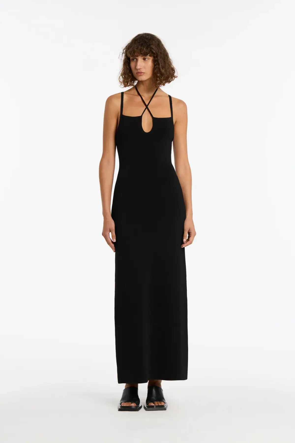 Sir The Label Nadja Midi Dress Black Size 0/ Au 6 - Image 1