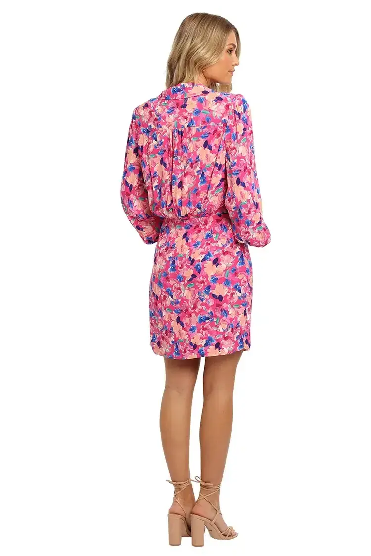 Rebecca Vallance Little Havana Mini Dress Multi Print Size 12 - Image 3