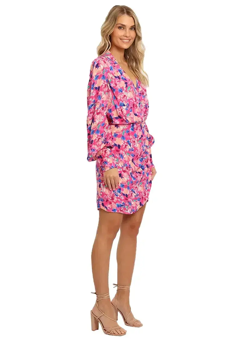 Rebecca Vallance Little Havana Mini Dress Multi Print Size 12 - Image 2