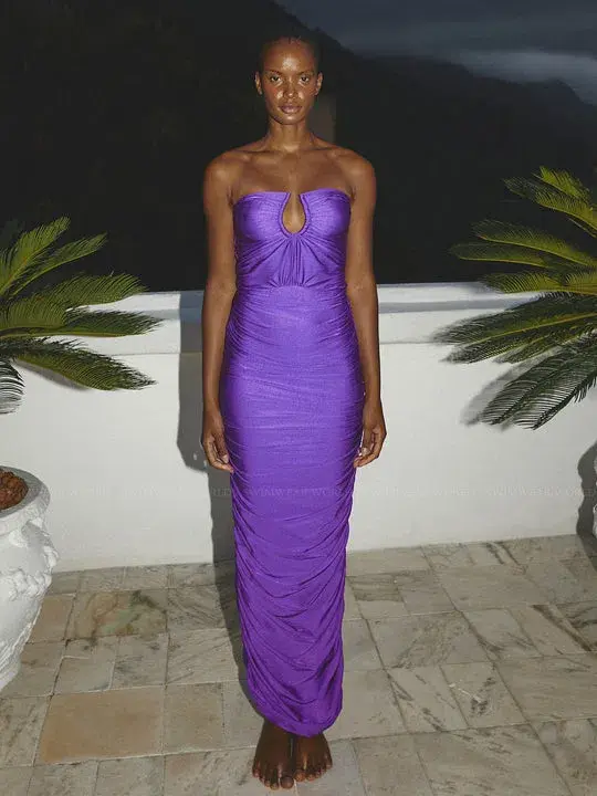 BAOBAB Magalenha Maxi Dress Purple Size 8 - Image 1
