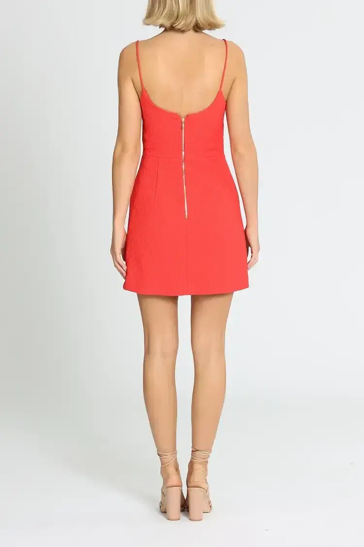 Rebecca Vallance Romy Mini Dress Red Size 8 - Image 3
