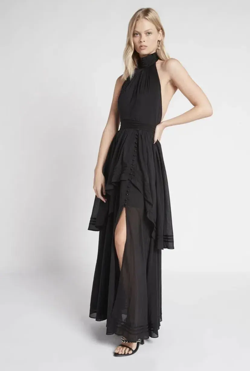 Aje Bungalow Sienna Dress Black Size 6 - Image 2