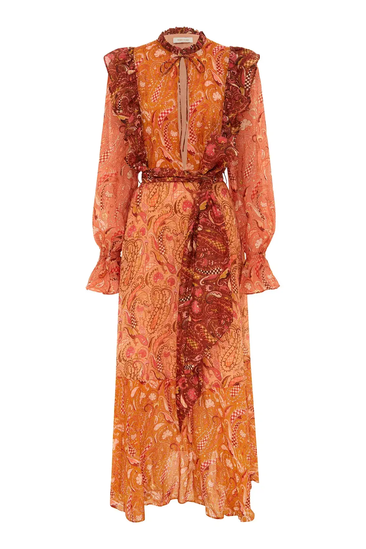 Kate Ford Matien Flare Gown Print Size 0/AU 6 - Image 3