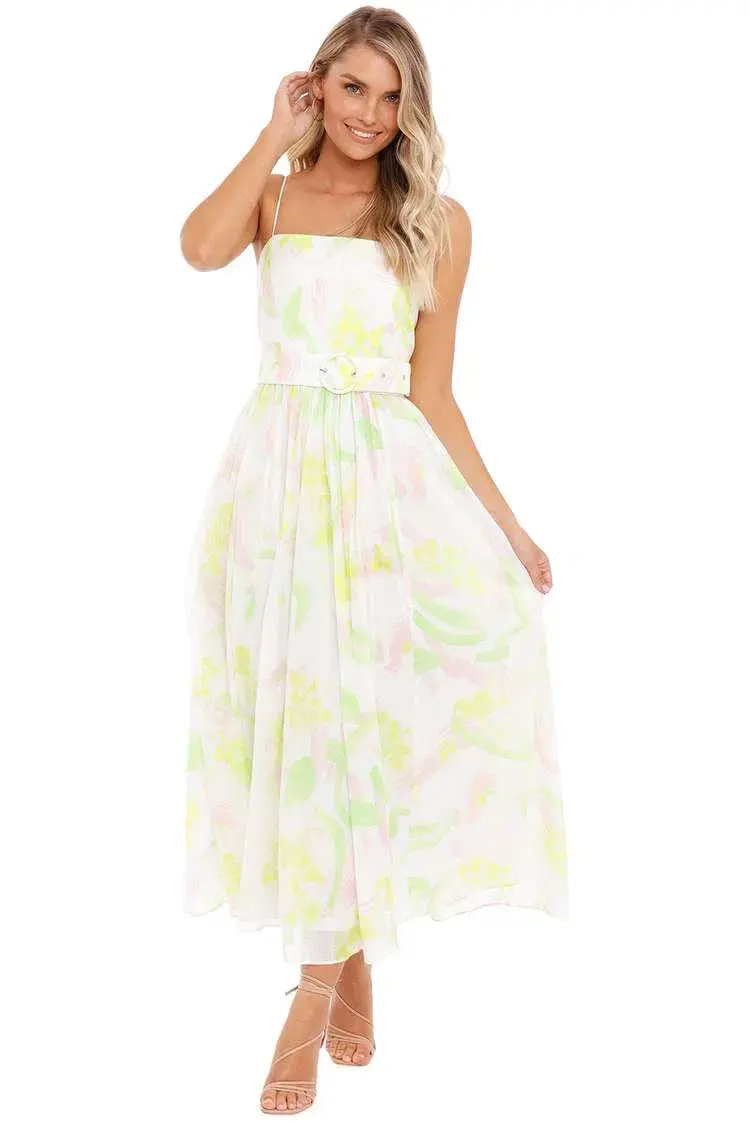 Steele Dalia Dress Spring Winds Multi Floral Size 12 for rent on The Volte - main image