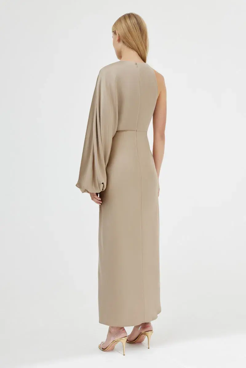 Significant Other Alessia One Shoulder Dress in Latte Size 14 - Image 3