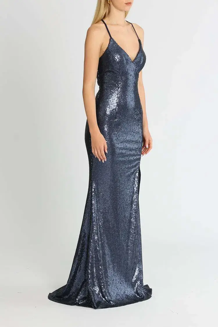 Tania Olsen India Gown Navy Size 6 - Image 2