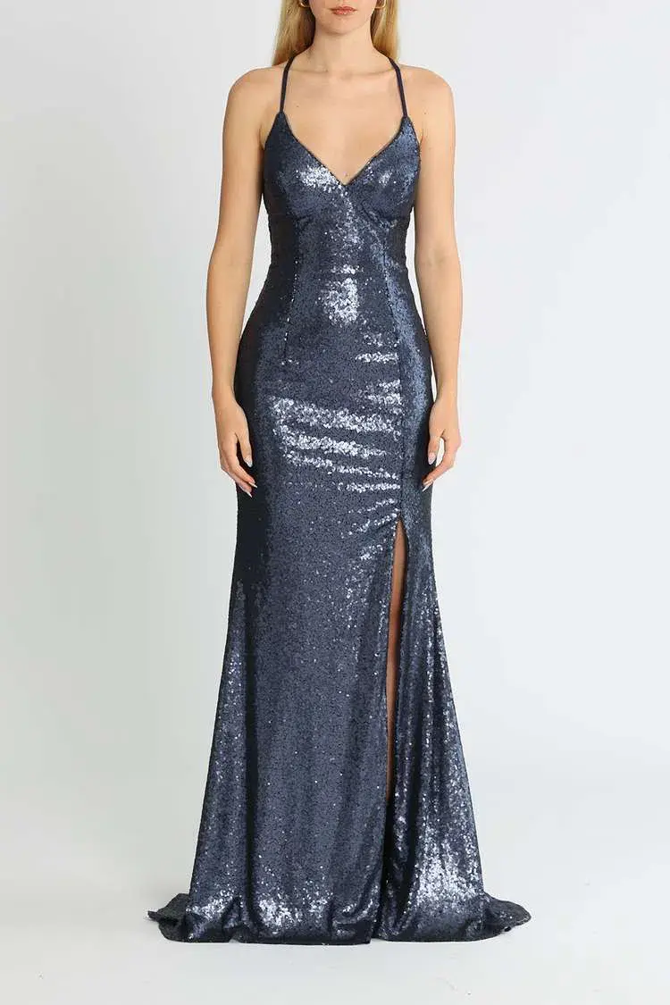 Tania Olsen India Gown Navy Size 6 - Image 1