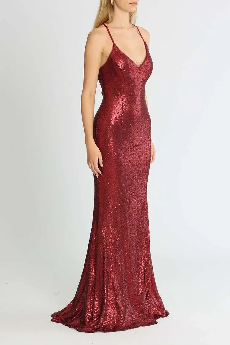Tania Olsen India Gown Red Size 6 - Image 2