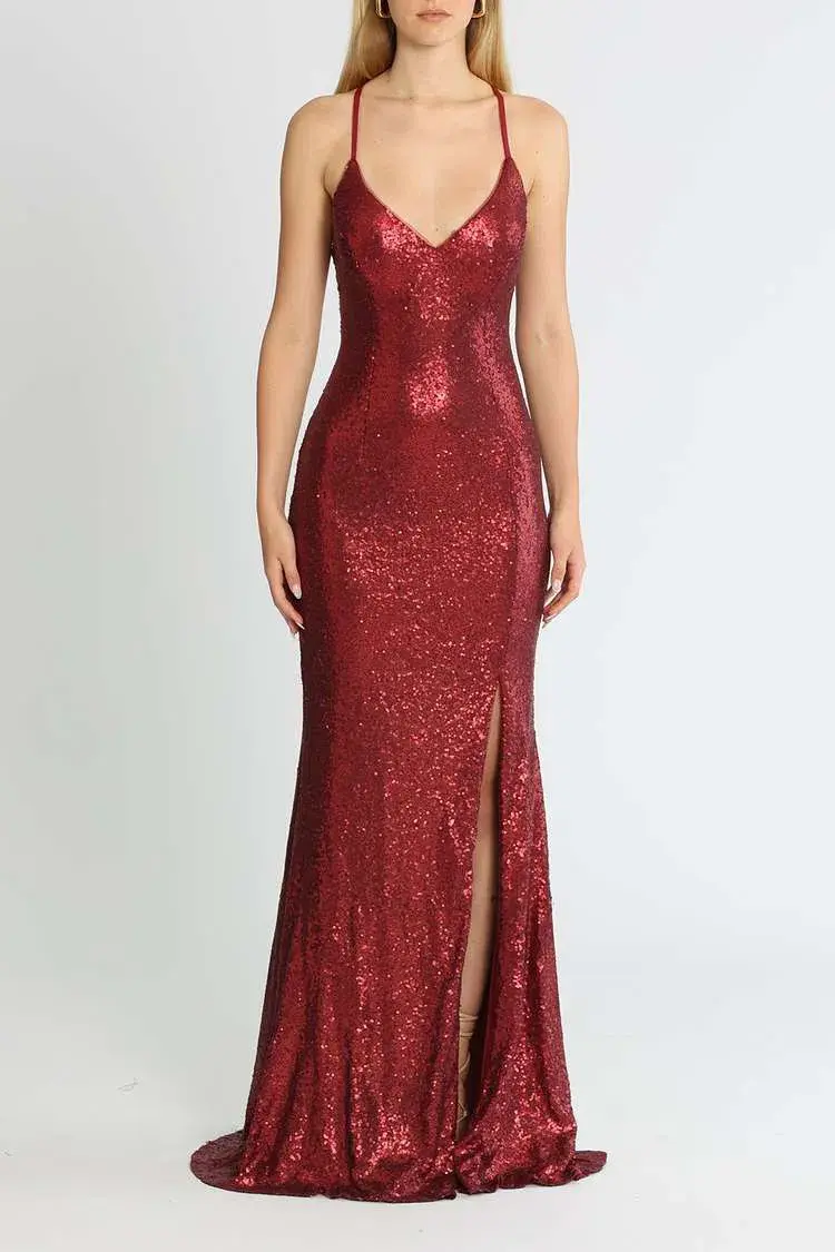 Tania Olsen India Gown Red Size 6 - Image 1