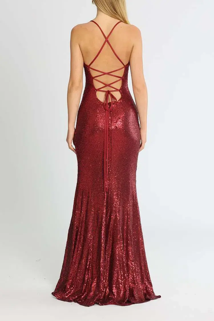 Tania Olsen India Gown Red Size 6 - Image 3