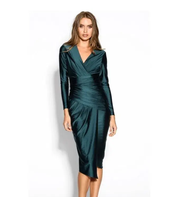Sheike Matrix Dress Teal Size 12 - Image 1