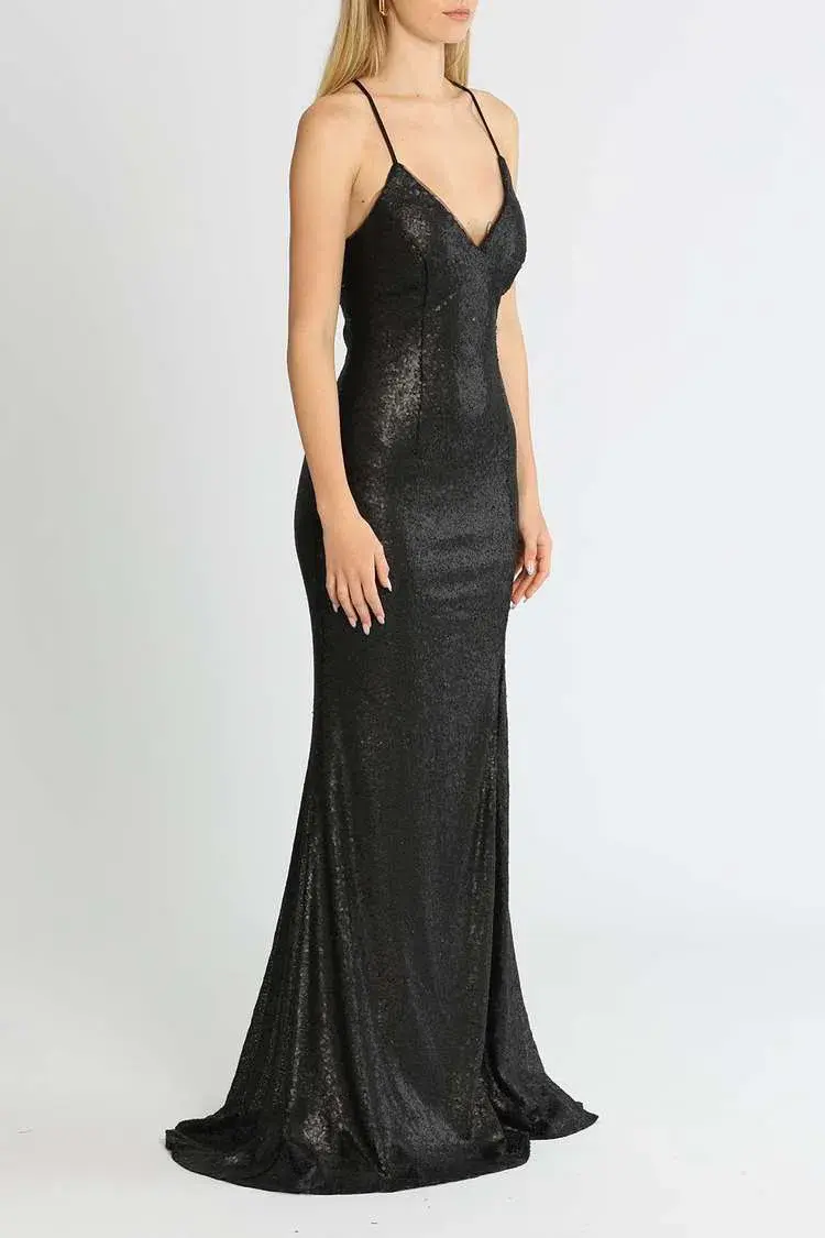 Tania Olsen India Gown Black Size 8 - Image 2