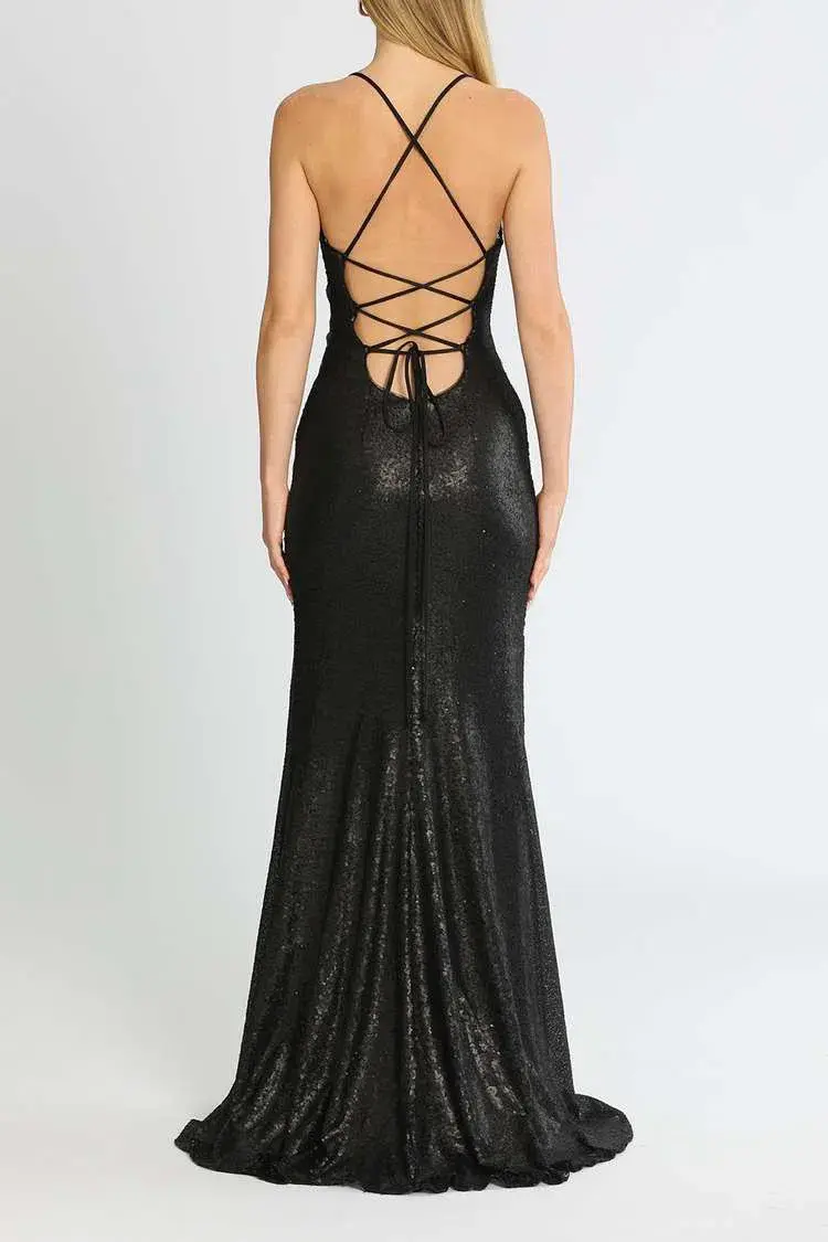 Tania Olsen India Gown Black Size 8 - Image 3