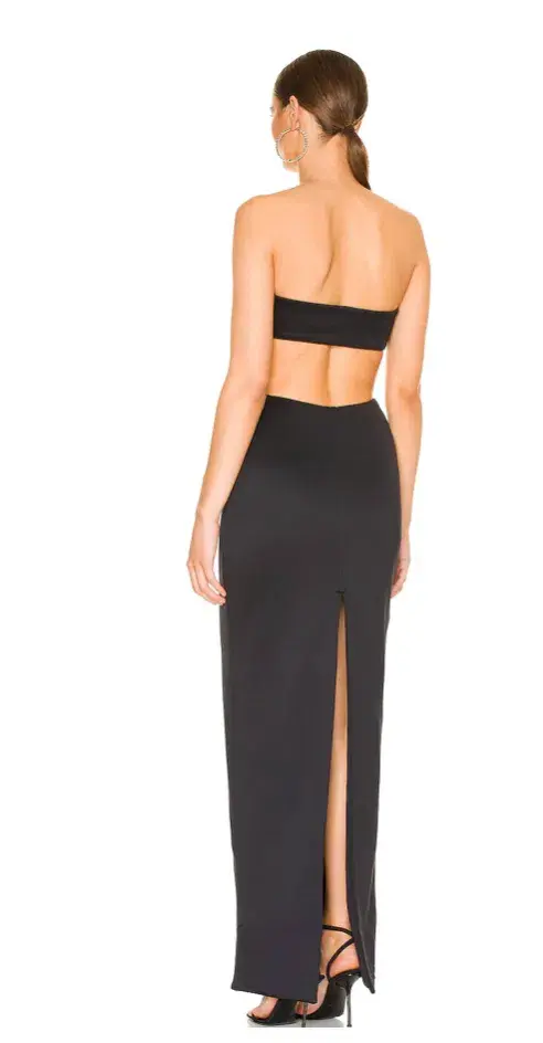 Natalie Rolt Carmen Gown Black Size 8 - Image 4