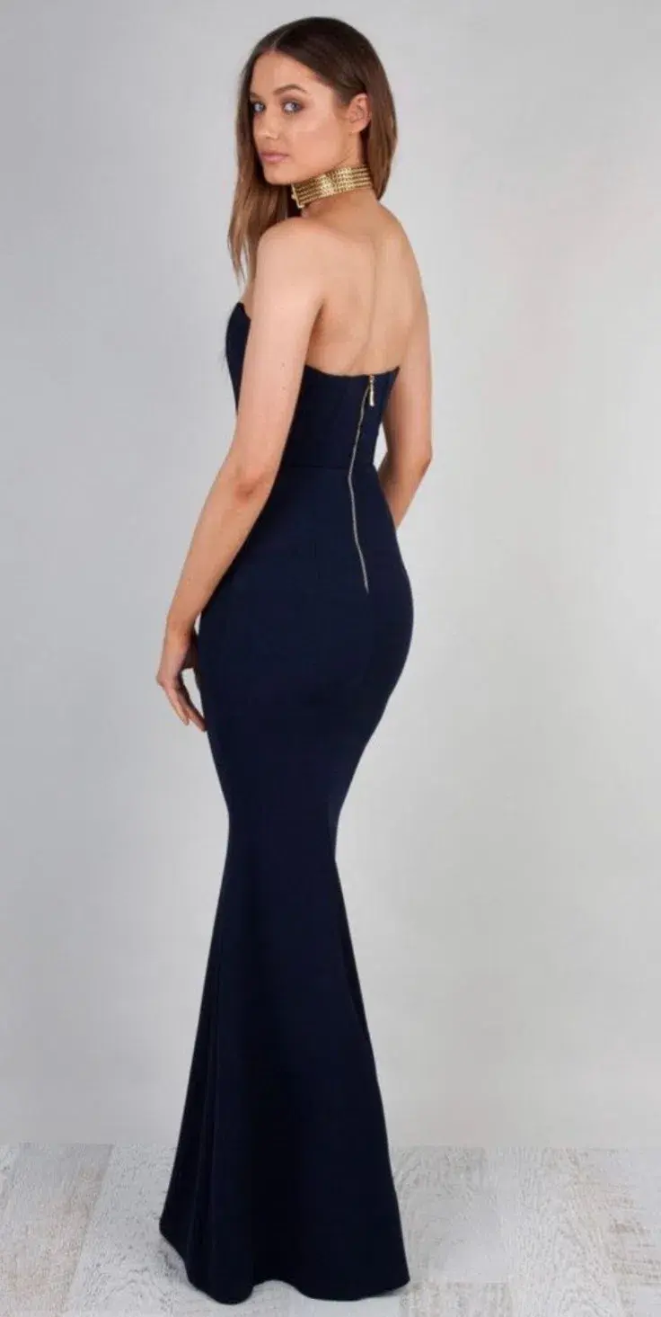Zachary The Label Elvira Dress Navy Size 12 for rent on The Volte - main image