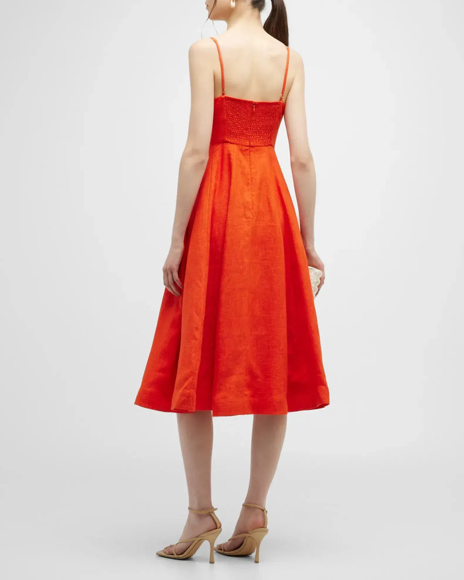 Zimmermann Wonderland Picnic Midi Dress Red Size 1 / AU 10 - Image 4