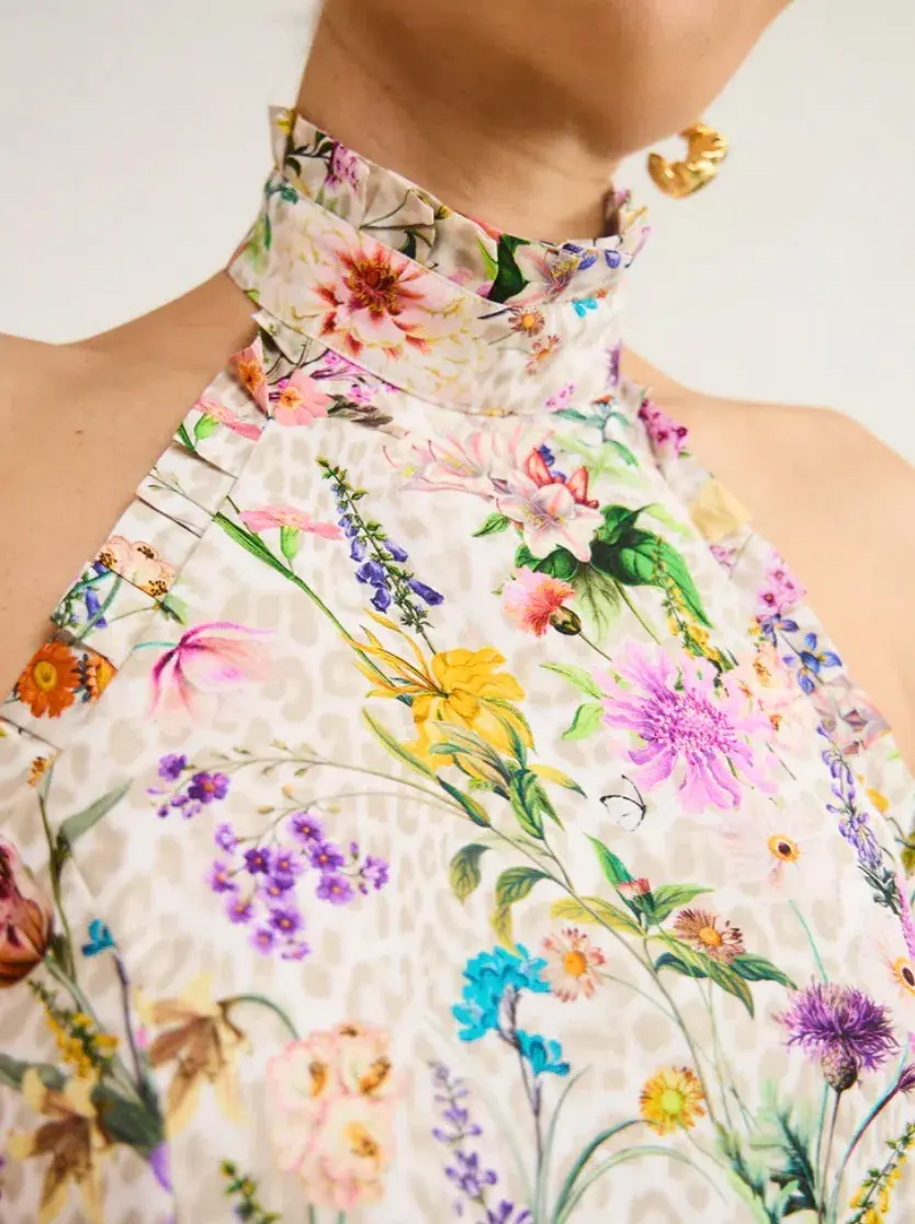 Aqua Blu Heather Maxi Dress in Jardine Floral Print Size L / AU 12 for rent on The Volte - main image