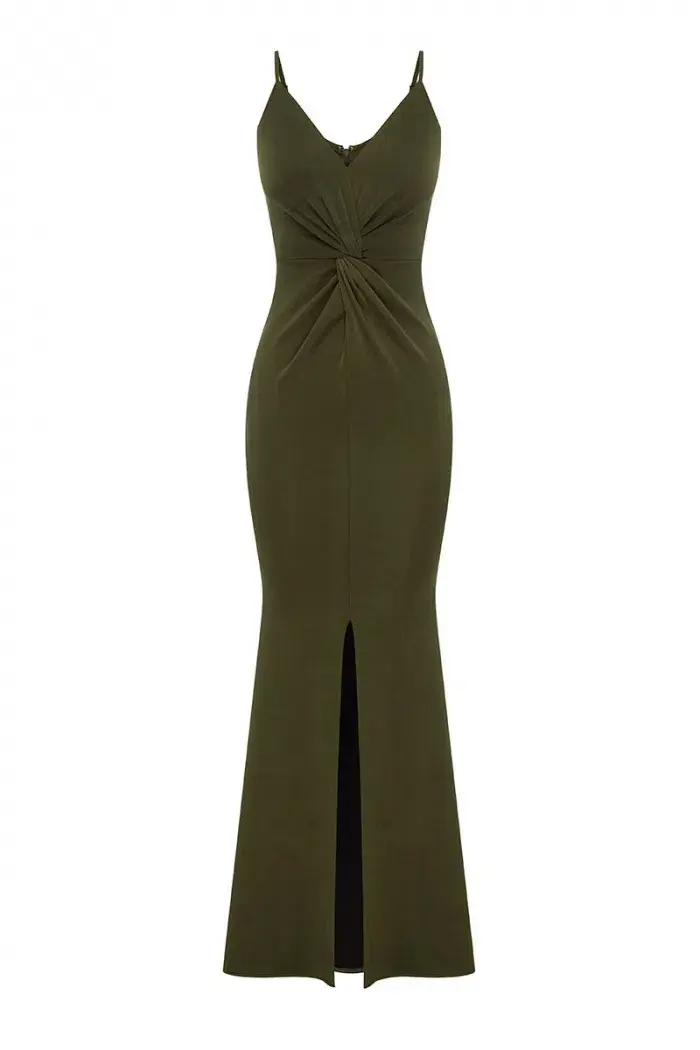 Sheike Gala Gown Green Size 14 - Image 3