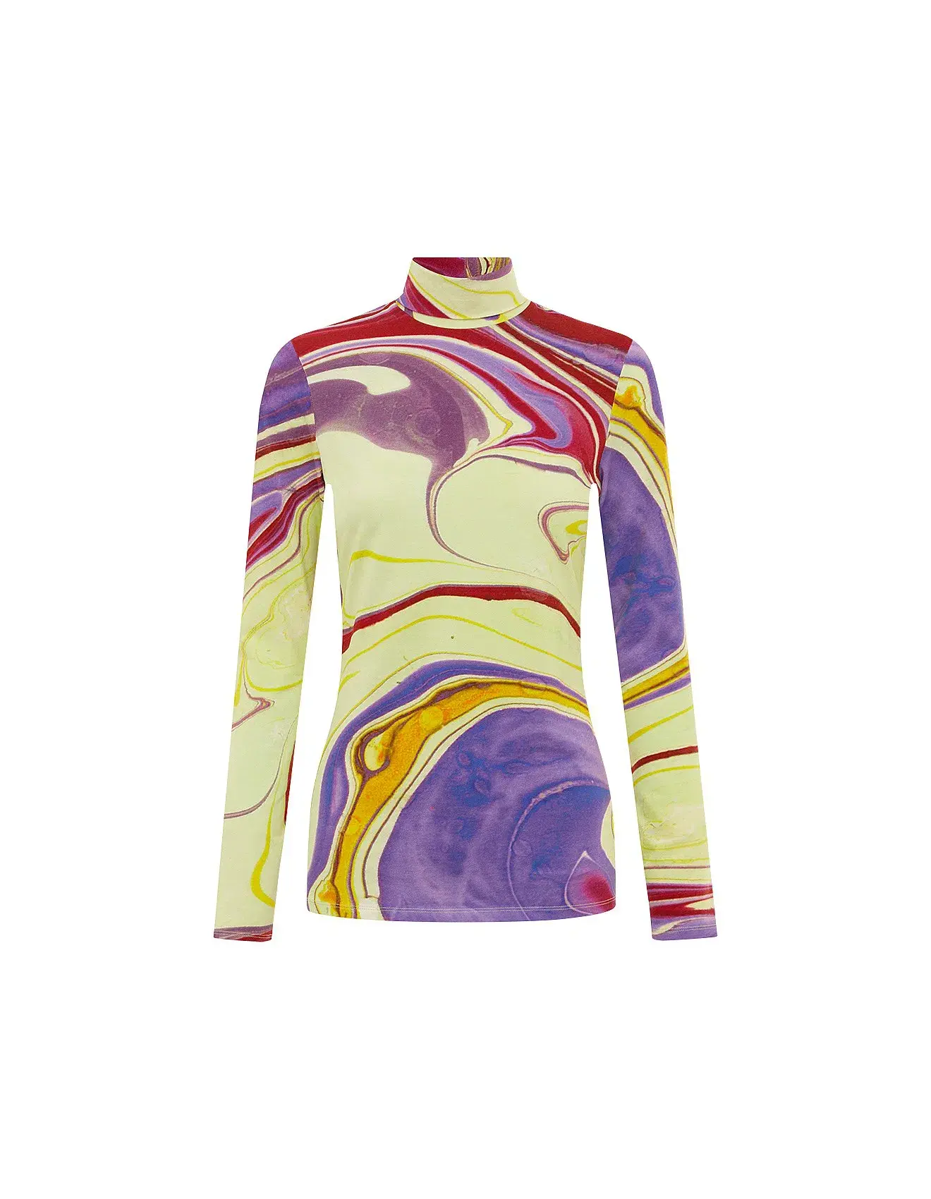 Alemais Luca Long Sleeve Top & Silk Skirt Set Multi Size 6 - Image 2