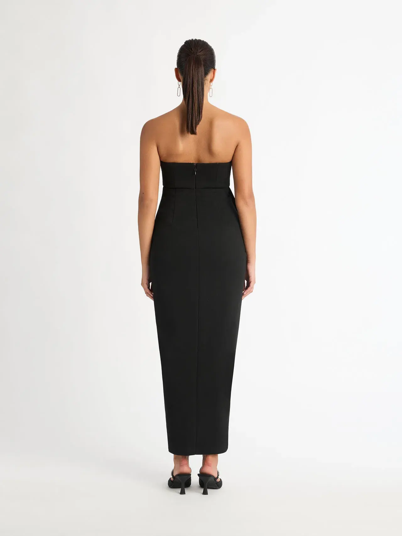 Sheike Origami Maxi Dress Black Size 8 - Image 3